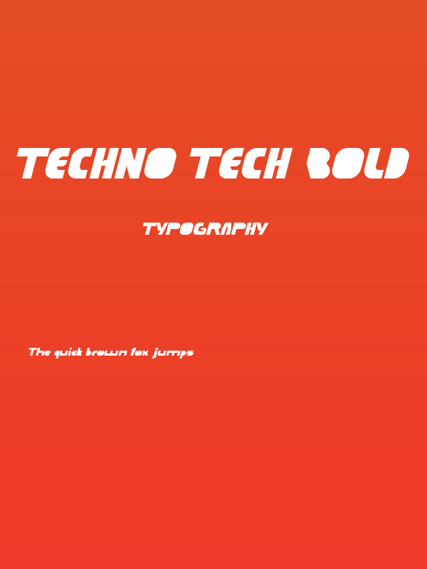 TECHNO TECH Bold Poster