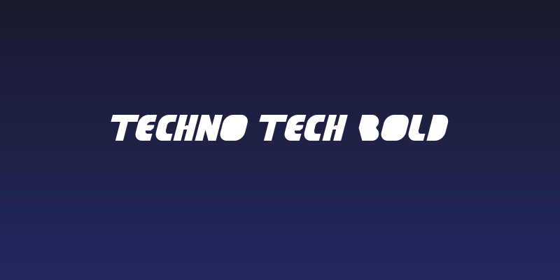 TECHNO TECH Bold Social Header