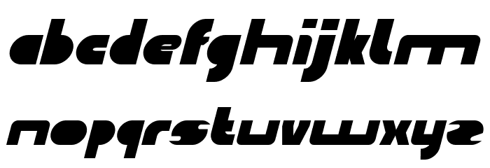 TECHNO TECH Bold Font LOWERCASE