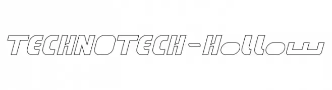 TECHNO TECH-Hollow  font caratteri gratis
