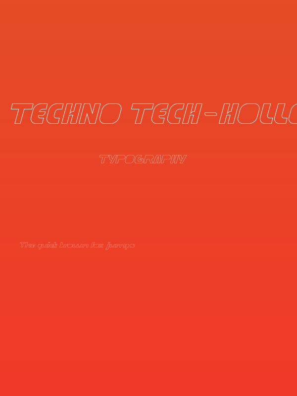 TECHNO TECH-Hollow Poster