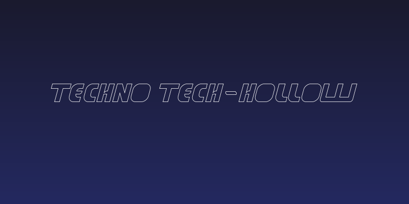 TECHNO TECH-Hollow Social Header