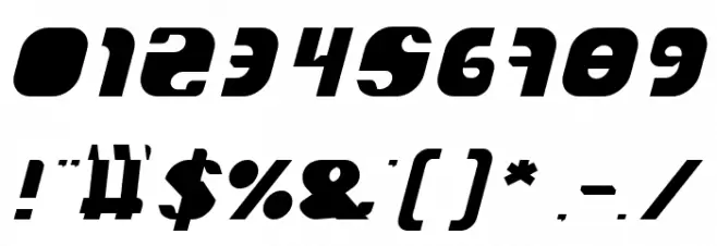 TECHNO TECH Font OTHER CHARS