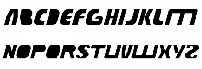 TECHNO TECH Schriftart Groß