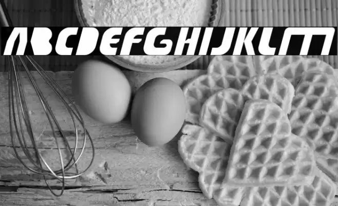 TECHNO TECH Font examples