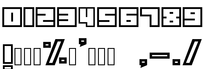 TECHNOLIN Font OTHER CHARS