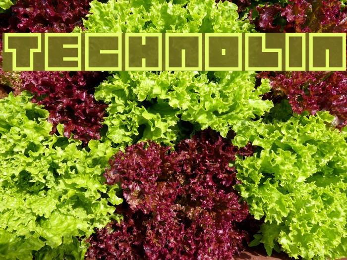 TECHNOLIN Font examples