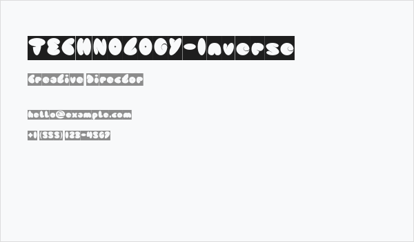 TECHNOLOGY-Inverse Business Card