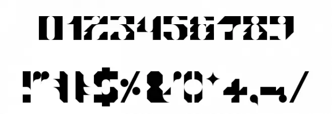 TECHSQUISITE Regular Font OTHER CHARS