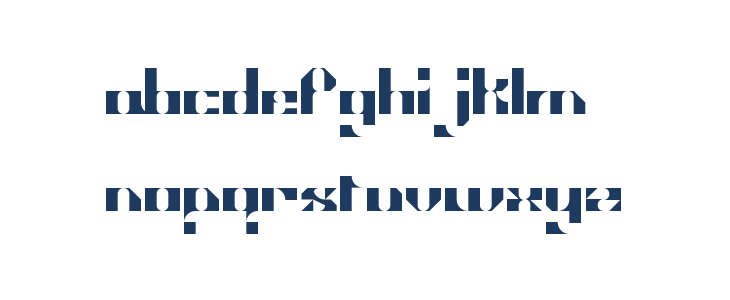 TECHSQUISITE Regular Lowercase