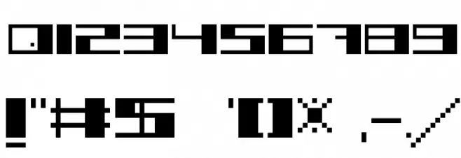 TECNO STRESS Font OTHER CHARS