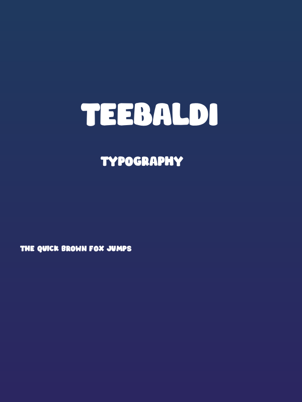 TEEBALD1 Poster
