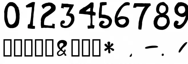 TEGEY Font OTHER CHARS