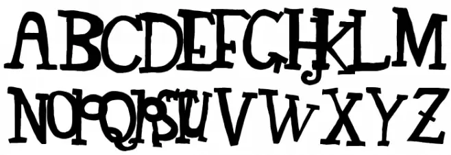 TEGEY Шрифта ВЕРХНИЙ