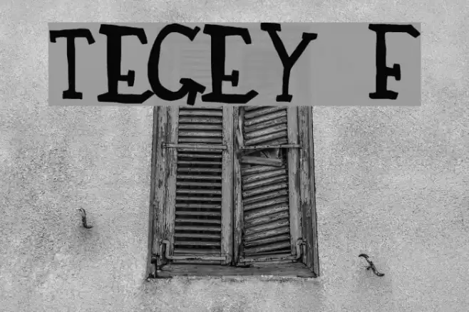 TEGEY Font examples