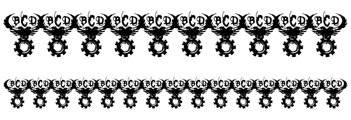 TEK HED AGGRESIVE Font OTHER CHARS
