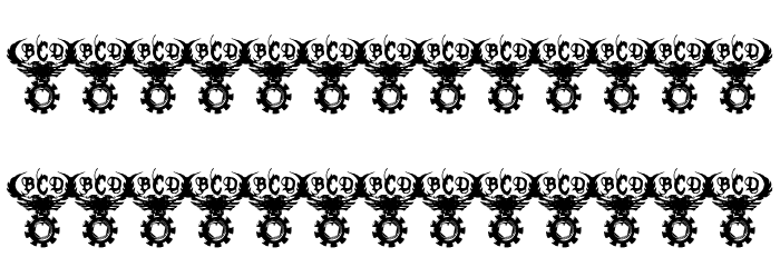 TEK HED AGGRESIVE Font LOWERCASE