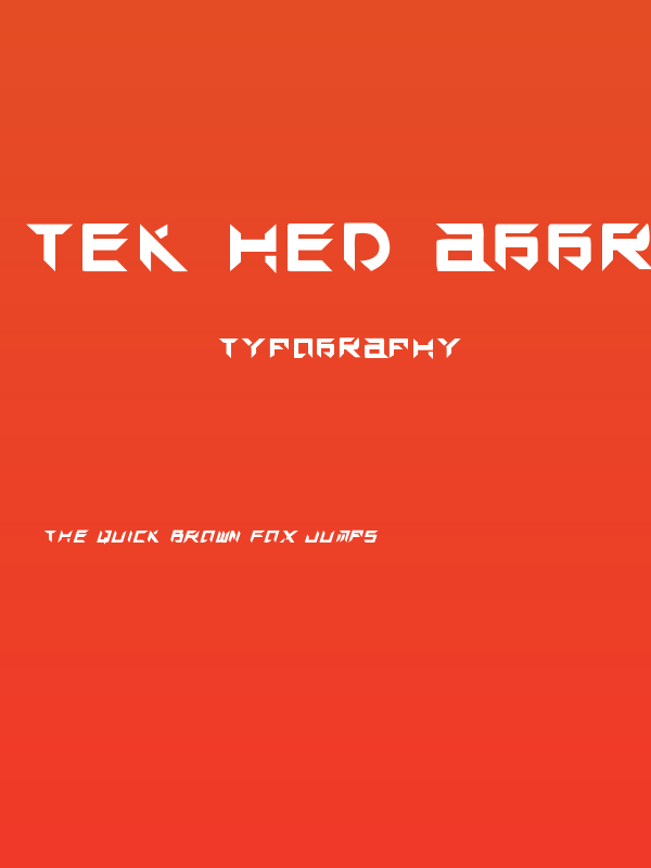 TEK HED AGGRESIVE Poster