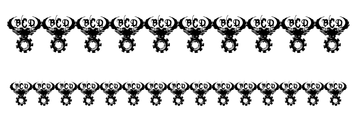 TEK HED ANGRY Font OTHER CHARS