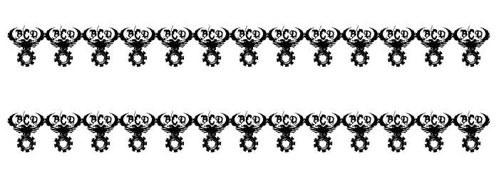 TEK HED ANGRY Font LOWERCASE