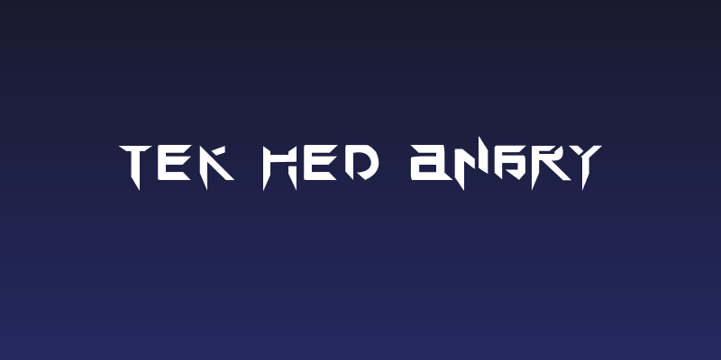 TEK HED ANGRY Social Header