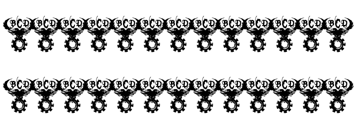 TEK HED BOLIMIC Font LOWERCASE