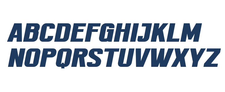 TEKROT Regular Slant Uppercase