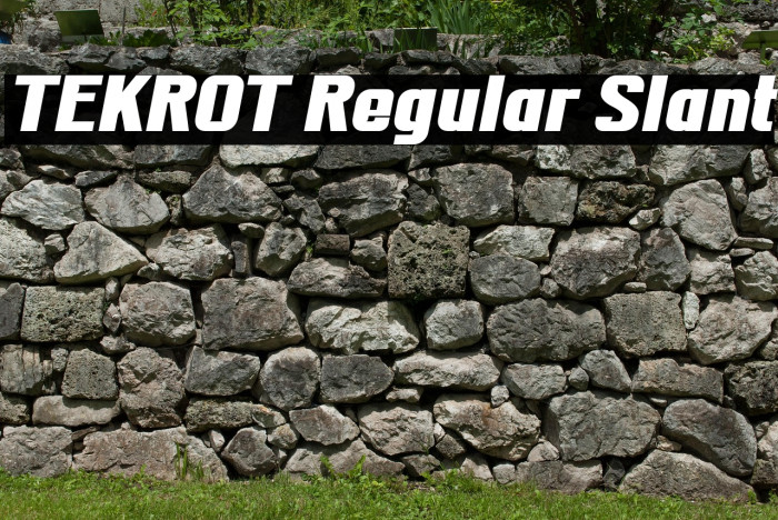 TEKROT Regular Slant Example 2