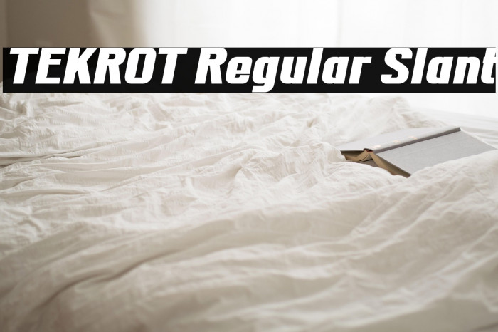 TEKROT Regular Slant Example 3