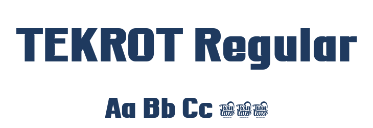 TEKROT Regular Font Preview