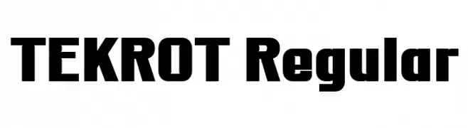 TEKROT Regular  フリーフォントのダウンロード