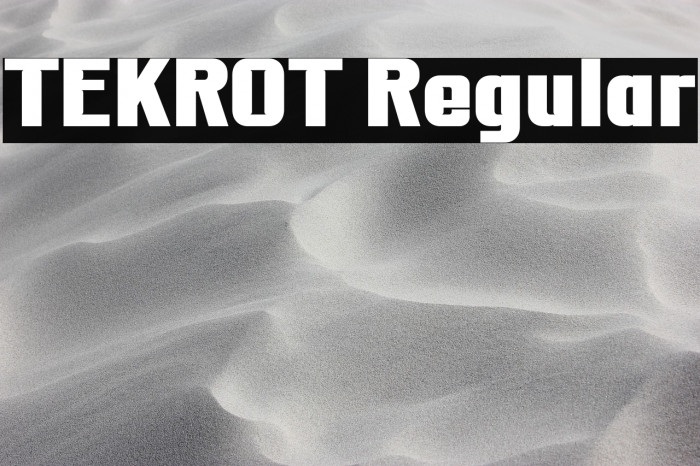 TEKROT Regular Example 1