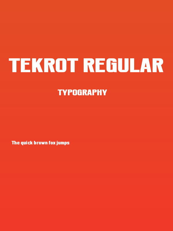 TEKROT Regular Poster