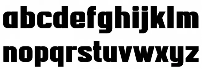 TEKROT Regular フォント 小文字