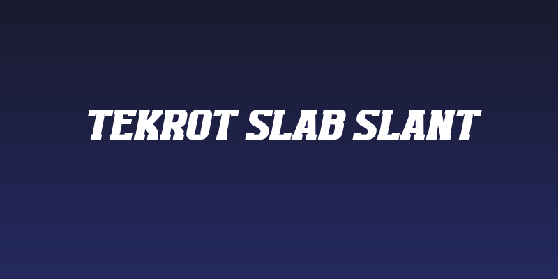 TEKROT Slab Slant Social Header