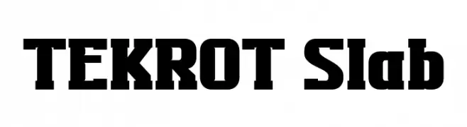 TEKROT Slab  フリーフォントのダウンロード