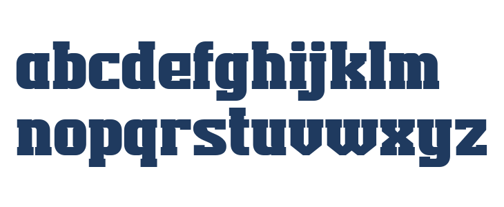 TEKROT Slab Lowercase