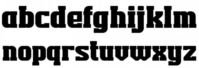 TEKROT Slab フォント 小文字