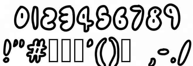 TELESCOPE Font OTHER CHARS