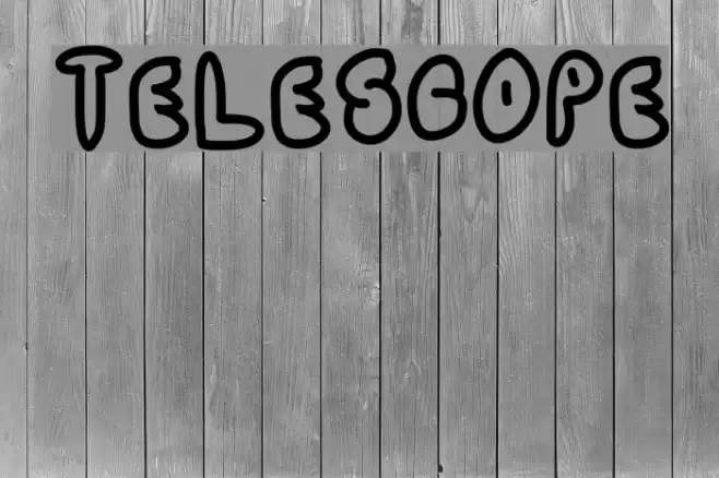 TELESCOPE Font examples