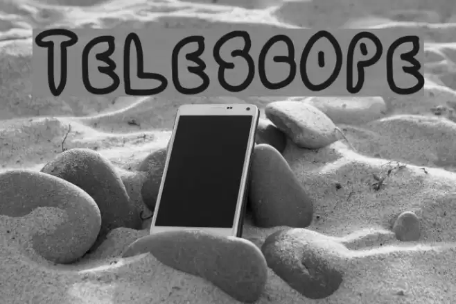 TELESCOPE Font examples