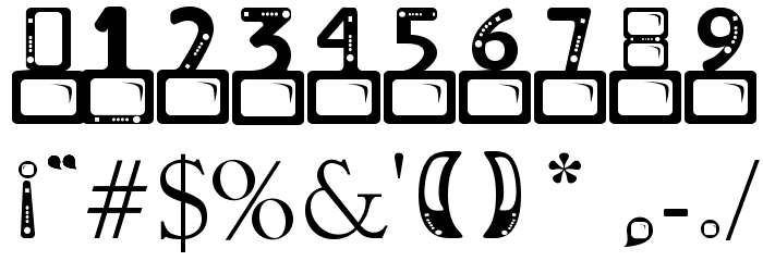 TELESILLAS Font OTHER CHARS