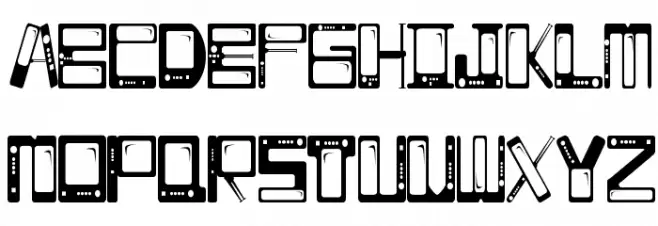 TELESILLAS Schriftart Groß