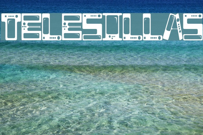 TELESILLAS Font examples