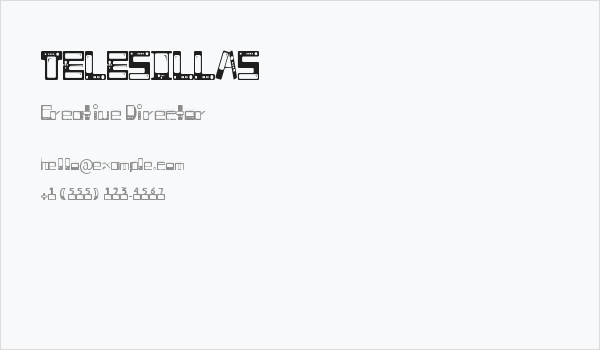 TELESILLAS Business Card