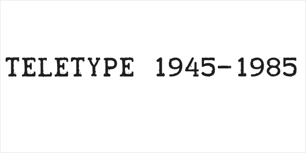 TELETYPE 1945-1985 Logo