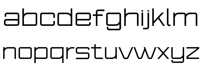 TELONE Thinpersonal Font LOWERCASE