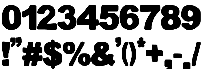 TEMBLORES Font OTHER CHARS