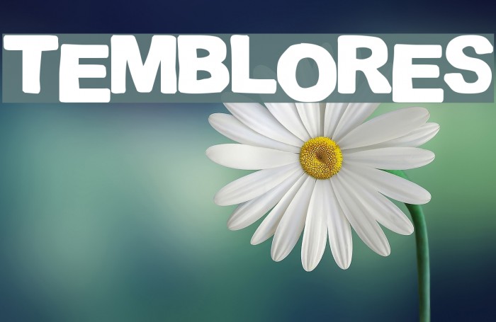 TEMBLORES Font examples