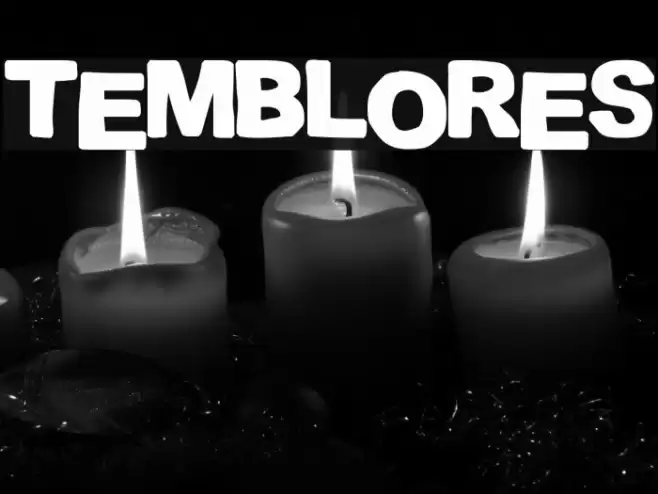 TEMBLORES फ़ॉन्ट examples